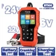 VDIAGTOOL BT500 12V24V Digital Battery Analyzer Car Battery Load Tester 3000CCA 