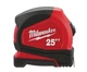 Milwaukee 25 ft. Compact Tape Measure Fractional Scale Blade 25 ft 12' Reach