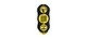 0 Magnetic Stud Finder, 1 in Detection, Black/Yellow, Detectable Material: Metal