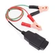 OBD II Memory Saver Connector, Two 2 Alligator Clips, Battery, Car, Computer