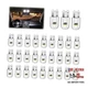 30 Pcs Car 194 LED Bulb, 6000K 168 2825 W5W T10 Wedge COB LED Replacement 