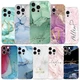 Marble Design Phone Cover For iPhone 16e 14 Pro Max 12 13 15 16 Customized Case