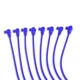 Taylor Cable 74602 8mm Spiro-Pro Ignition Wire Set; Custom Fit; Blue;