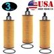3PCS Oil Filter Set MO-349 For Chrysler Jeep Dodge RAM 3.2L 3.6L V6 Pentastar US