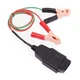  OBD II Memory Saver Connector with Two 2 Alligator Clips 