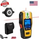 2-in-1 Stud Finder with Laser Level, Rechargeable Multi Surface Cross Line La...