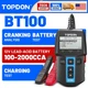 TOPDON BT100 12V Car Battery Tester Cranking Charging System Analyzer Car Truck