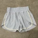 Vuori Women's Cardiff Shorts Gray Striped 3" Performance Activewear Size M
