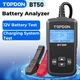 TOPDON BT50 Car Battery Tester 12V 100-2000CCA Lead-Acid Battery Valt