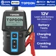 TOPDON BT100 Car Battery Tester 12V Load Tester Charging Cranking Analyzer