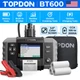 ⭐TOPDON BT600 12/24V Car Battery Tester Cranking Charging Ripple Test w/Printer