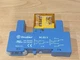 Lot of 6 FINDER  95.85.3  &  40.52  POWER RELAY WITH SOCKET BASE