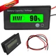12V 24V 36V 48V Car Battery Meter, Lead-Acid Lithium-ion Green 