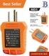 Klein Tools Outlet Tester - Reliable AC Electrical Tester for Safe Wiring Checks