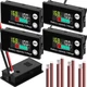 4 Pack Digital Battery Monitor for Golf Cart 8-100v, 12v 24v 36v 48v 60v 72v,...