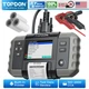 TOPDON BT600 Car Battery Tester 12/24V 100-2000CCA w/ Printer 3.5'' Color Screen