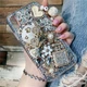 For Moto G Stylus 5G Glitter Bling Rhinestone Heart Diamonds Back Clear Case