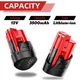 2PACK For Milwaukee Battery For M12 12V Capacity Lithium Battery 2290-20,2290-21