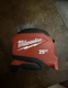 Milwaukee Compact 25 ft. SAE Tape Measure w/ Fractional Scale and 9 ft. Standout