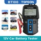 TOPDON BT100 Car Battery Tester 12V Load Charging System Analyzer DIY Tool