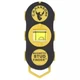 C.H. Hanson Magnetic Stud Finder with Rotating Level Compact Design Black/Yellow