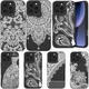 Exquisite Pattern Cover For iPhone 16 Plus 17 15 Samsung S25 Edge S26 Phone Case