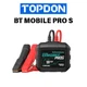 TOPDON BTMobile Pros 2026 12V Battery Analyzer for Cranking Charging SOH SOC Tes