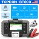 TOPDON BT600 Car Battery Tester 12/24V 100-2000CCA w/Printer 3.5'' Color Screen