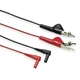 Fluke Fluke-Tl26a Telecom Test Lead Set, Cat I 30V, 5 Ft., Silicone, Black, Red